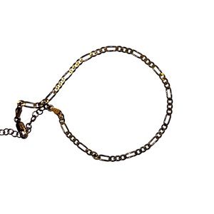 10 Inch Sterling Silver Chain Bracelet with Adjustable Chain